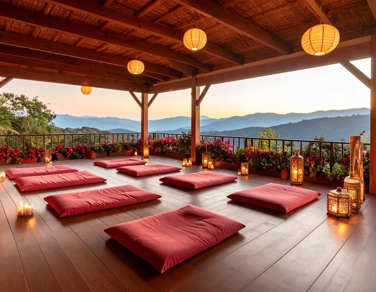 Salle de cérémonie ayahuasca à Sant Pol de Mar - Centre de guérison spirituelle
